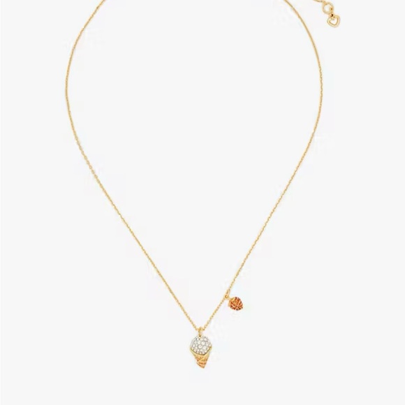 Kate Spade Gold and Silver Ice Cream Cone Necklace - Picture 2 of 2
